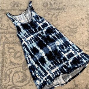 Tie die tank Shift Dress